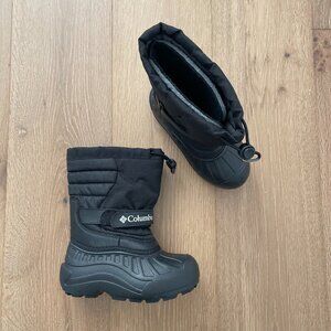 Columbia Boots Little Kids 13 Toddler Powderbug Snowlite Black Shoes Liner